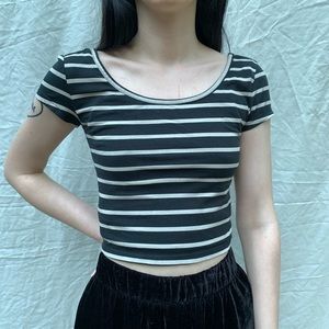 Striped crop top